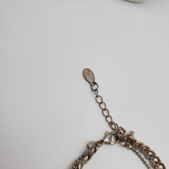 Steampunk braided chain bracelet - Picture 3 of 3